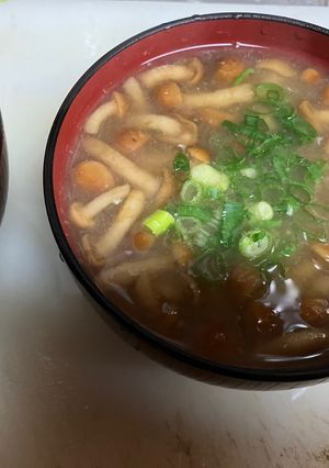 冷凍なめこの味噌汁-レシピのメイン写真