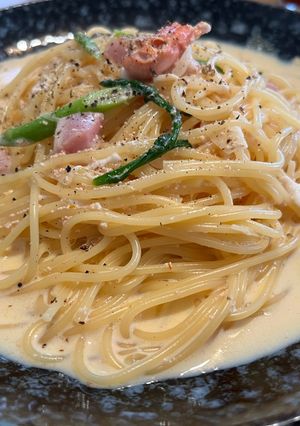 スープパスタ風⭐︎明太カルボナーラ-レシピのメイン写真