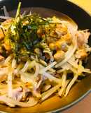 いろいろ節約●豚こまぎれ肉＆もやし炒め
