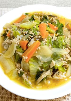 冬野菜のあんかけごはん-レシピのメイン写真