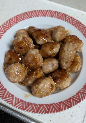 ふわふわ！厚揚げ入りの甘酢肉団子-レシピのメイン写真