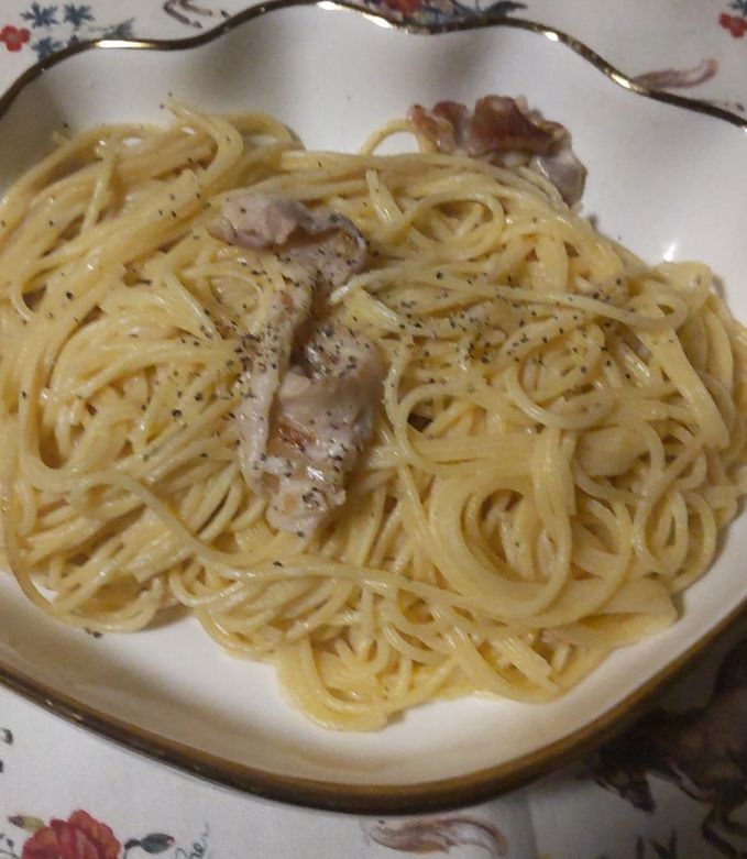豚バラと玉ねぎの濃厚クリームチーズパスタ-レシピのメイン写真