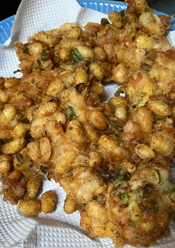 米粉で作る大豆と干しエビのかき揚げ-レシピのメイン写真