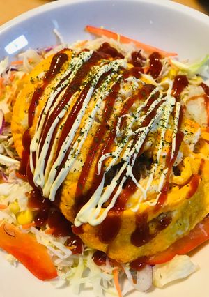 マッシュルーム＆鶏皮でつくるオムライス-レシピのメイン写真