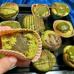 わらび餅入り抹茶マフィン-レシピのメイン写真