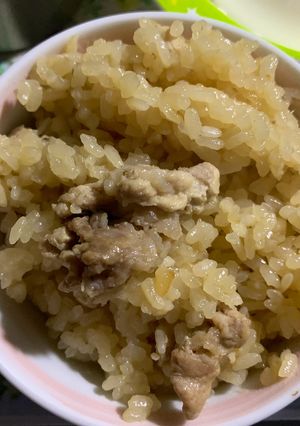 豚肉と玉ねぎの炊き込みご飯-レシピのメイン写真