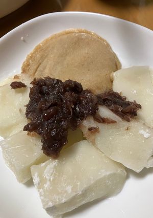家でついた餅と納豆餅とあんこと-レシピのメイン写真