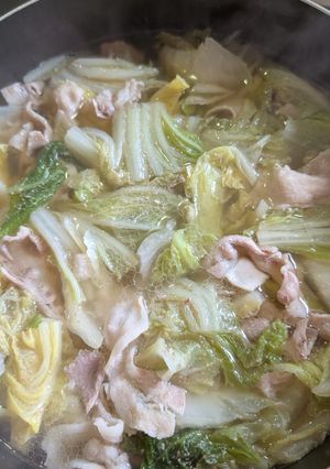 簡単★昼食！豚肉と白菜の和風スープ-レシピのメイン写真