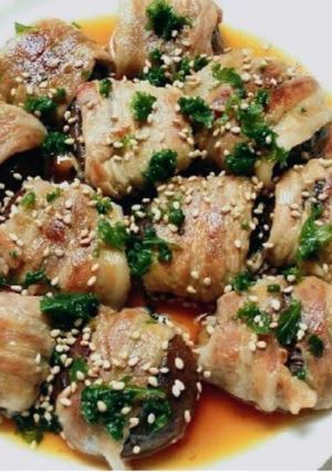♪しいたけ&チーズ&大葉の豚肉巻き♪-レシピのメイン写真