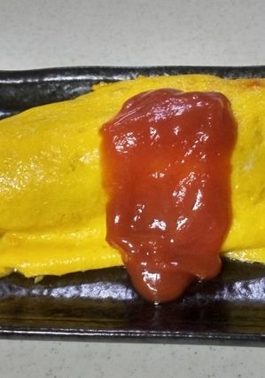 昔ながらのチキンライスで作ったオムライス-レシピのメイン写真