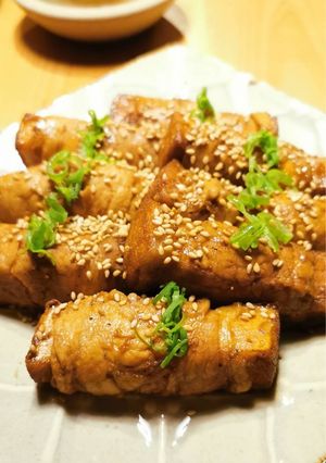 濃厚甘辛ダレの厚揚げの豚肉巻き-レシピのメイン写真