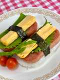 スパムで酢飯おにぎり♪