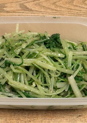 作り置きにも♪水菜の韓国風ナムル-レシピのメイン写真
