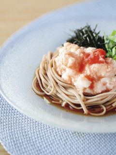 明太子でラクうま♪ぶっかけ明太とろろそば-レシピのメイン写真