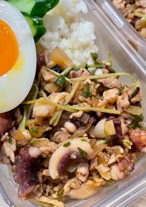 タコ挽肉キムチ丼-レシピのメイン写真