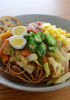 野菜マシマシ・シン茨城あげそば-レシピのメイン写真