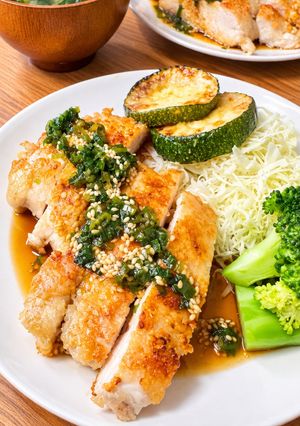 鶏胸肉で！簡単ワンパン揚げ焼き油淋鶏-レシピのメイン写真