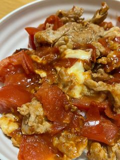 豚肉とチーズのトマト丼-レシピのメイン写真