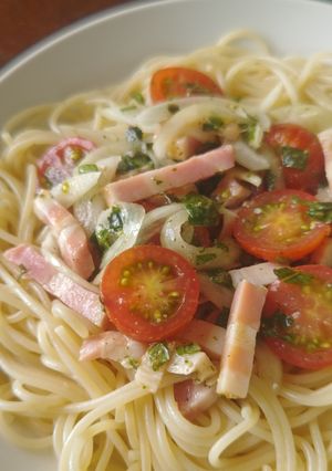 トマトの冷製パスタ-レシピのメイン写真