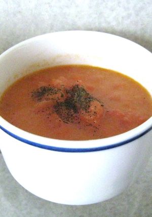 カップヌードルチリトマトで作るスープ-レシピのメイン写真