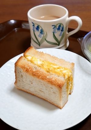 カレー風味の卵ホットサンド-レシピのメイン写真