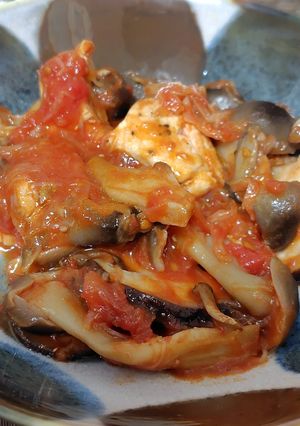 きのこたっぷりメカジキのトマト炒め煮☆-レシピのメイン写真