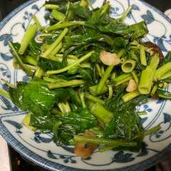 รูปของ 空芯菜のニンニク炒め