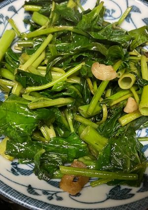 空芯菜のニンニク炒め-レシピのメイン写真