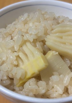 甘くないたけのこ炊き込みご飯：備忘録-レシピのメイン写真