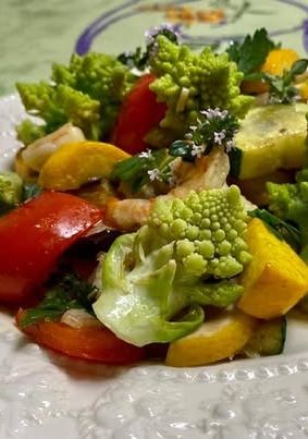 えびと夏野菜のハーブソティ-レシピのメイン写真