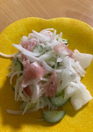 生ハムと梨のサラダ♪-レシピのメイン写真