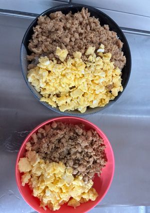 ランチに簡単そぼろ丼-レシピのメイン写真