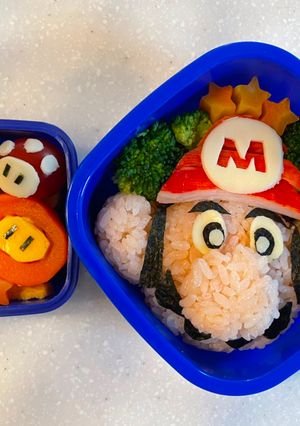 マリオ弁当 保育園最後の遠足-レシピのメイン写真