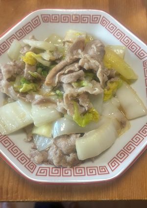 豚白菜の香ばしい塩にんにく炒め-レシピのメイン写真