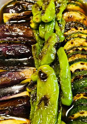 【作りおき】夏野菜の焼き浸し（めんつゆ）-レシピのメイン写真