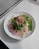 冷やして美味しい！豆乳肉みそそうめん