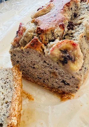 砂糖不使用♡米粉の黒ごま腸活バナナケーキ-レシピのメイン写真