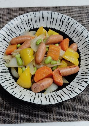 新玉ねぎとパプリカのソテー-レシピのメイン写真