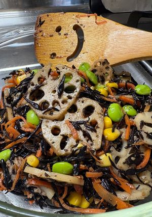 たっぷり食べたいヒジキ蓮根❣️-レシピのメイン写真