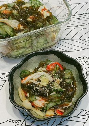 もずくときのこ酢の物-レシピのメイン写真