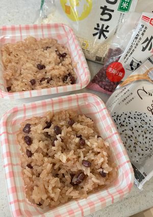 もち米、小豆、炊飯器で簡単♪お赤飯-レシピのメイン写真
