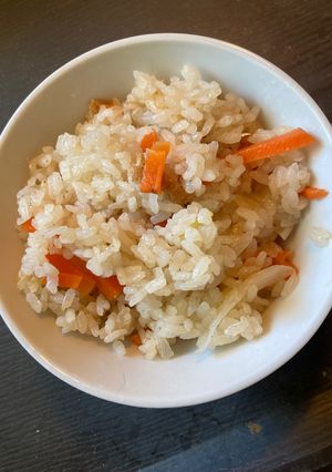 油揚げと野菜の和風炊き込みご飯-レシピのメイン写真