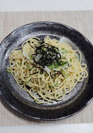 しらすの梅昆布茶冷製パスタ-レシピのメイン写真