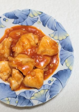 簡単！鶏むね肉のエビチリ風チリソース-レシピのメイン写真