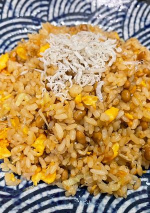 美活⭐︎ 腸活⭐︎お酢としらすのさっぱり酢納豆炒飯-レシピのメイン写真
