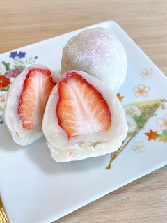 レンジで簡単!いちご大福-レシピのメイン写真