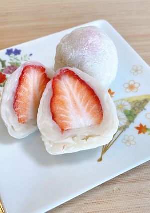 レンジで簡単！いちご大福-レシピのメイン写真