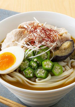 冷しゃぶの冷やしだしカレーうどん-レシピのメイン写真