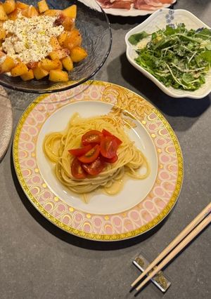 トマト冷製パスタ-レシピのメイン写真