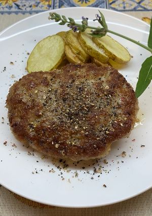 簡単ハンバーグ！塩バターソース♪-レシピのメイン写真